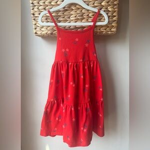 Cat & Jack Red Tiered Summer Dress 5T